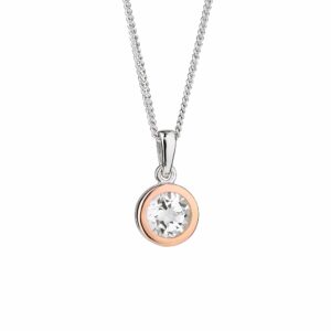 Clogau® Celebration Sterling Silver Single Stone Pendant with Topaz