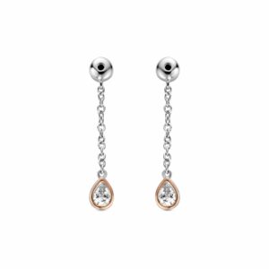 Clogau® Celebration Sterling Silver Drop Earring Backs with Swarovski® Zirconia